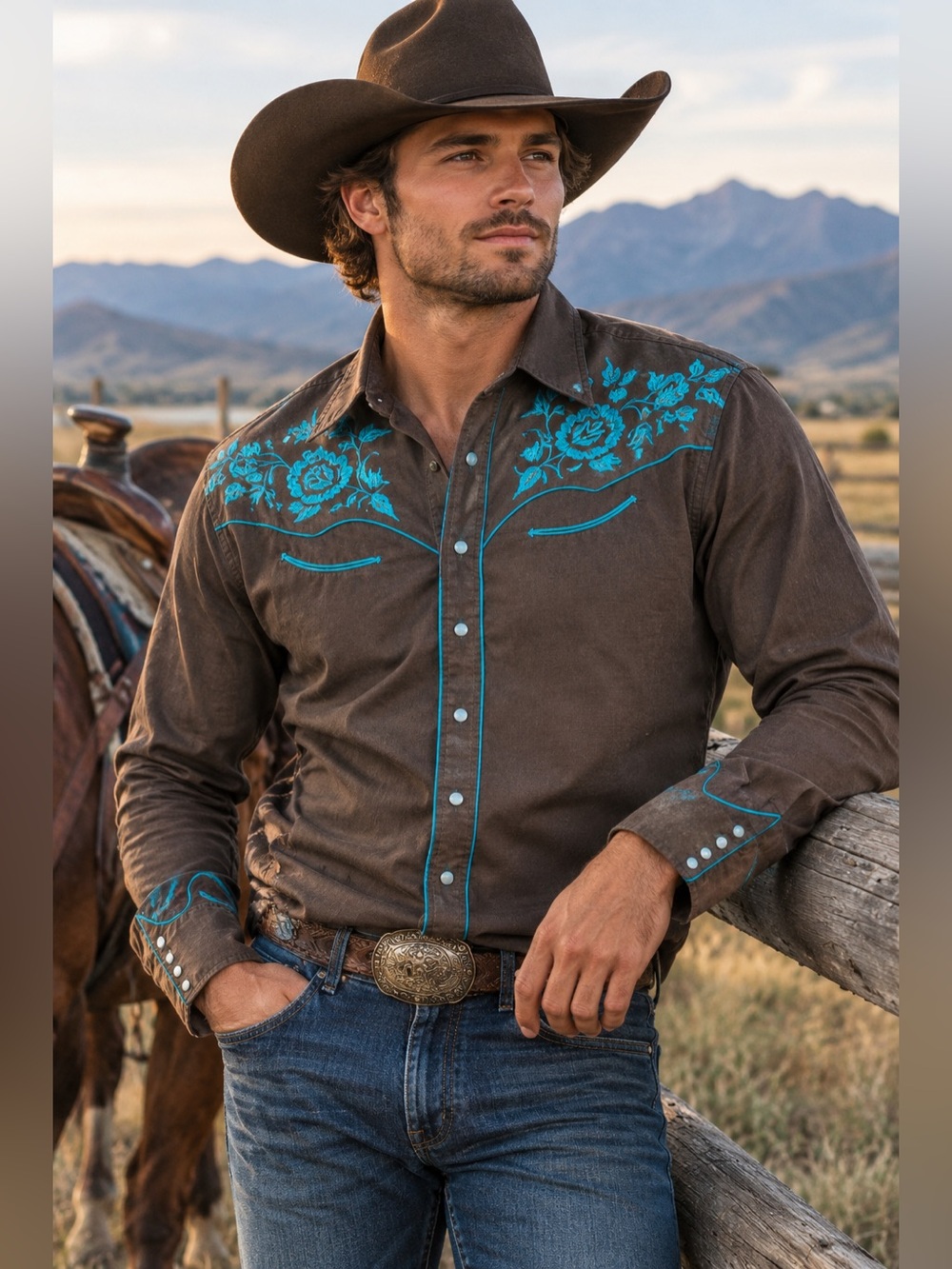 Truwest Rockmount Ranch Wear Denver Colorado Western Pearlsnap
